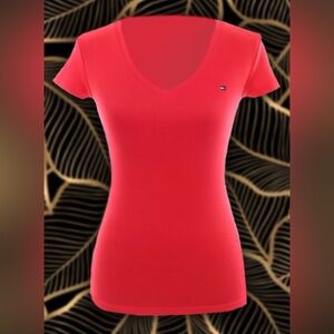 Red Tommy Hilfiger Soft Tee Sz S